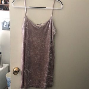 Crushed velvet dress